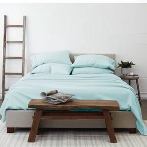NEW! Microfiber ultra soft light Aqua twin sheet set